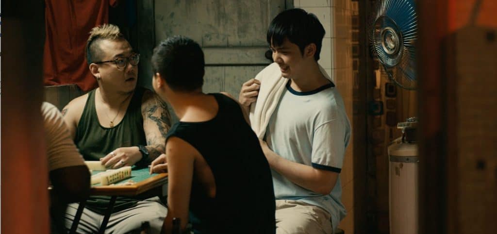 Mahjong scene in Guang