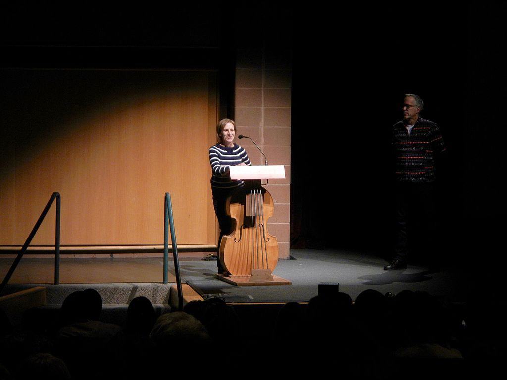 Kelly Reichardt (centre) and John Cooper