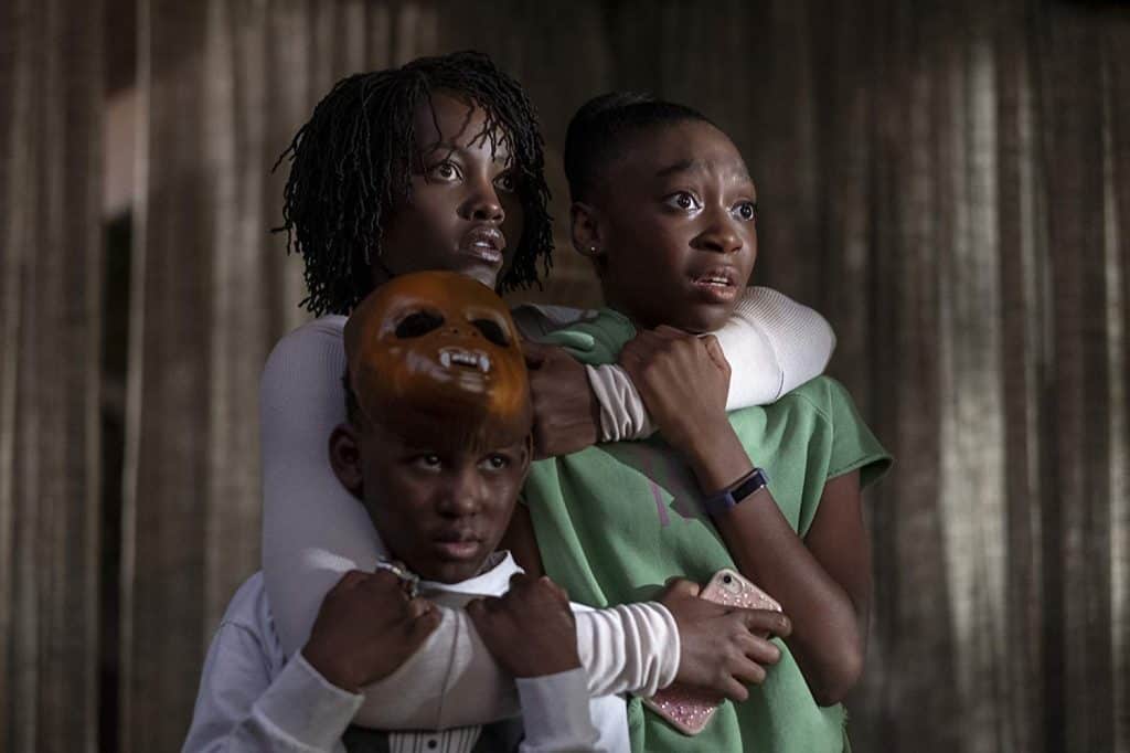 Adelaide Wilson (Lupita Nyong'o) and children in Us